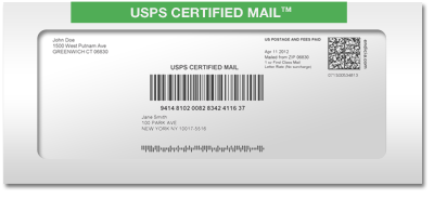 registered post receipt